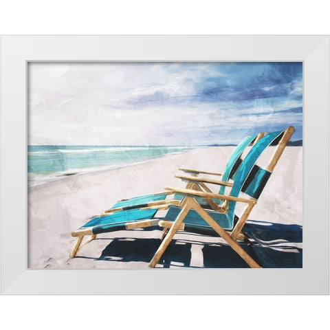 Enjoy The Feeling White Modern Wood Framed Art Print by Villa, Mlli