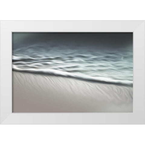 Water Cool Abstracts White Modern Wood Framed Art Print by Villa, Mlli