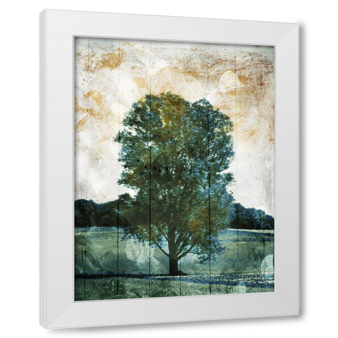Lonely Tree White Modern Wood Framed Art Print by Villa, Mlli