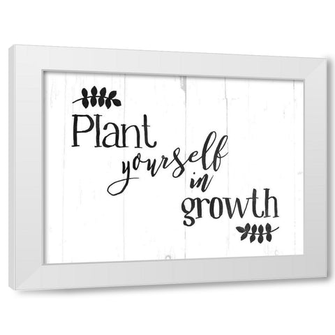 Plant Growth BW White Modern Wood Framed Art Print by Villa, Mlli