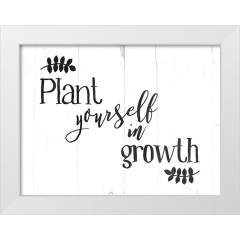 Plant Growth BW White Modern Wood Framed Art Print by Villa, Mlli