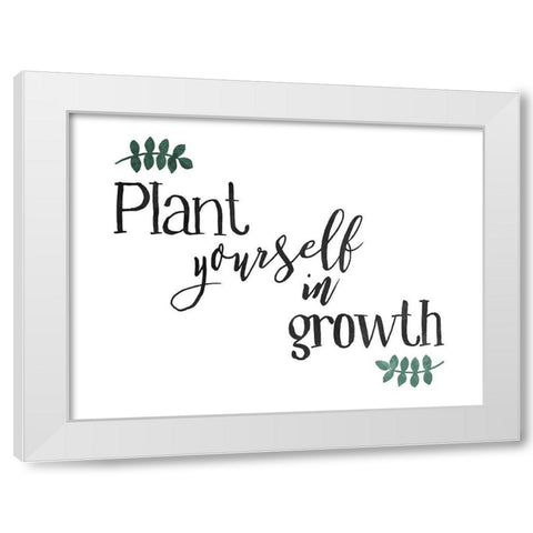 Plant Growth Hori Color White Modern Wood Framed Art Print by Villa, Mlli