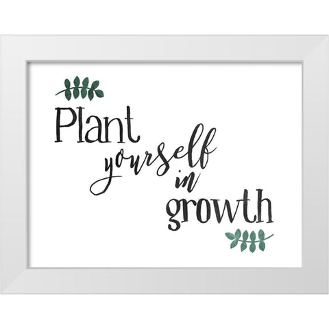Plant Growth Hori Color White Modern Wood Framed Art Print by Villa, Mlli