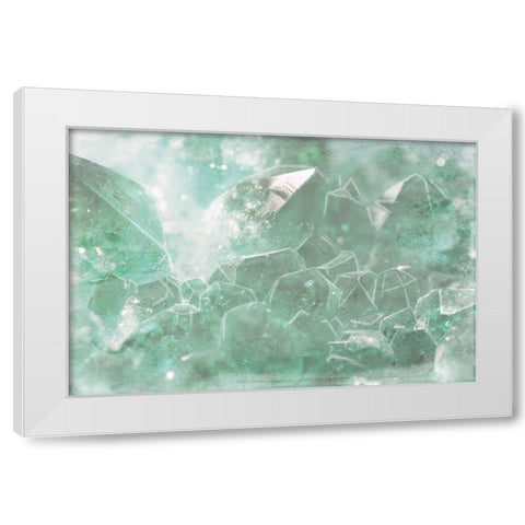 Mint Rocks White Modern Wood Framed Art Print by Villa, Mlli
