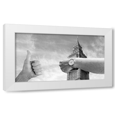 Watch Tower White Modern Wood Framed Art Print by Villa, Mlli