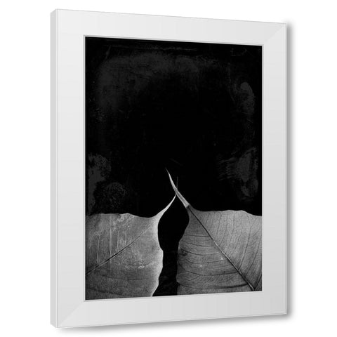 Leaves In The Dark Again White Modern Wood Framed Art Print by Villa, Mlli