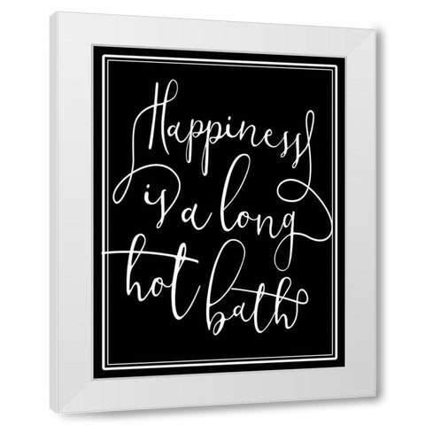 Hot Bath White Modern Wood Framed Art Print by Villa, Mlli