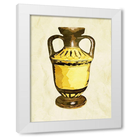 Look At The Urn White Modern Wood Framed Art Print by Villa, Mlli