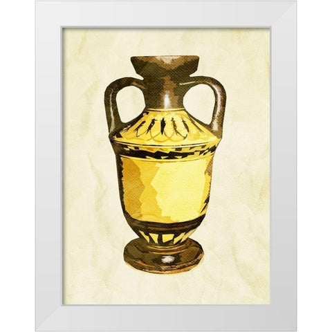 Look At The Urn White Modern Wood Framed Art Print by Villa, Mlli