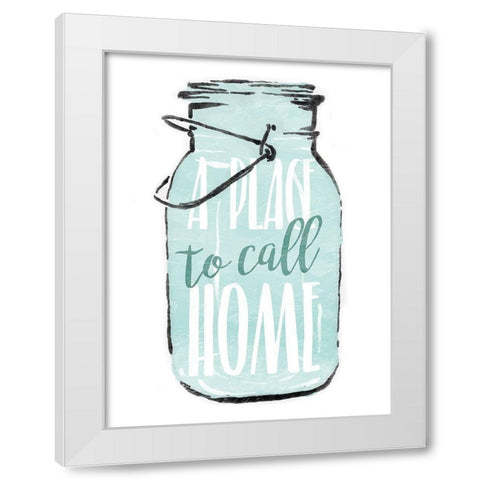 Jar Home White Modern Wood Framed Art Print by Villa, Mlli
