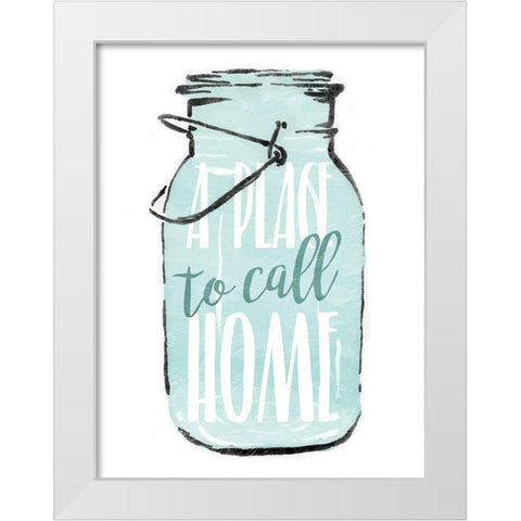 Jar Home White Modern Wood Framed Art Print by Villa, Mlli