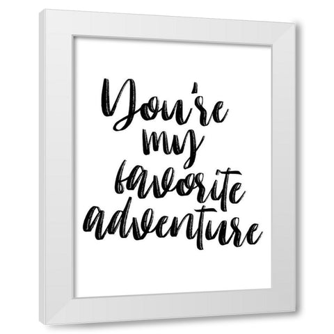 Your My White Modern Wood Framed Art Print by Villa, Mlli