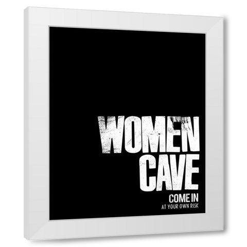 Women Cave Risk White Modern Wood Framed Art Print by Villa, Mlli