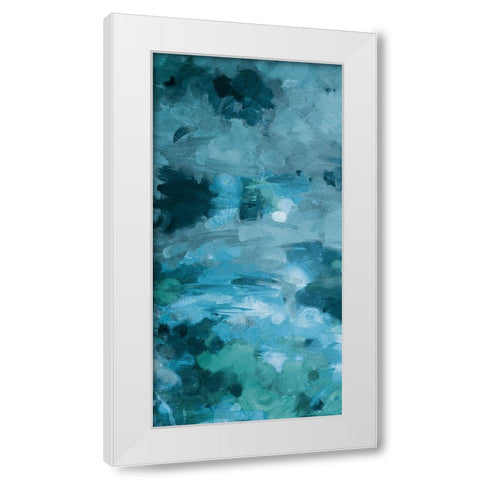 Cloudy Piece White Modern Wood Framed Art Print by Villa, Mlli