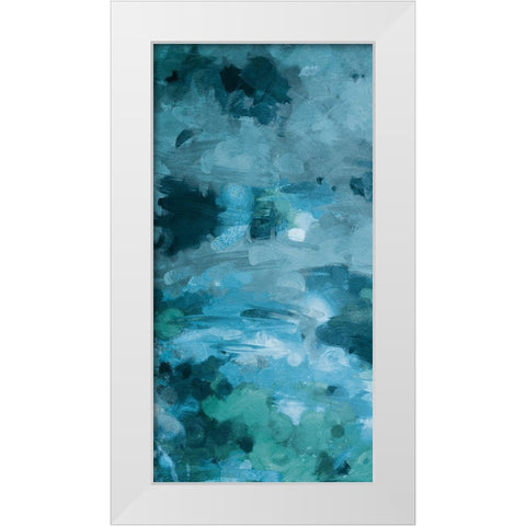 Cloudy Piece White Modern Wood Framed Art Print by Villa, Mlli
