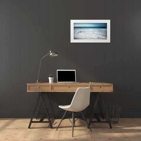 Close Waves White Modern Wood Framed Art Print by Villa, Mlli