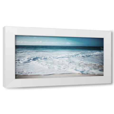 Close Waves White Modern Wood Framed Art Print by Villa, Mlli