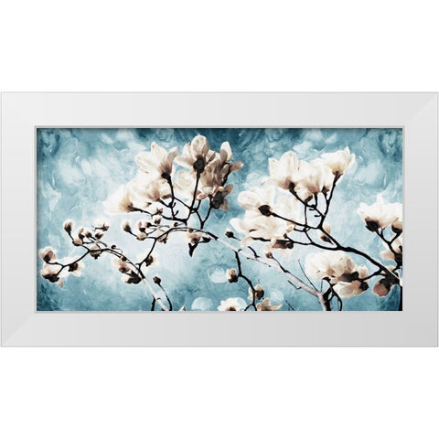 Bloom Through White Modern Wood Framed Art Print by Villa, Mlli