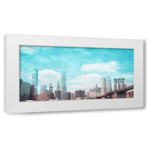 City Sky White Modern Wood Framed Art Print by Villa, Mlli