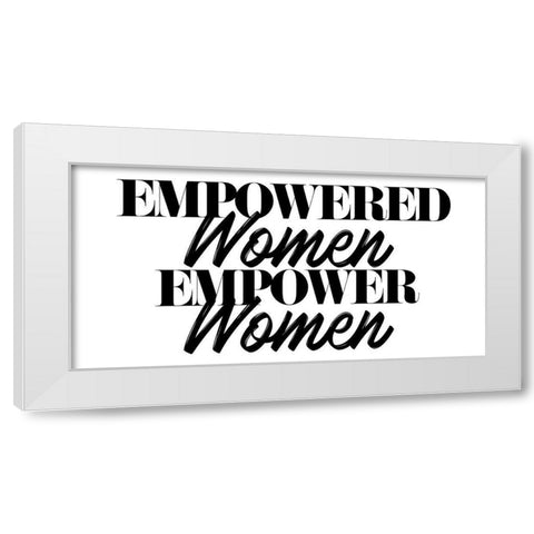 Empowered White Modern Wood Framed Art Print by Villa, Mlli