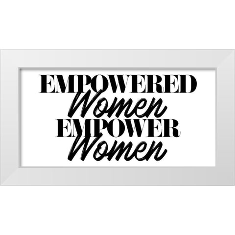 Empowered White Modern Wood Framed Art Print by Villa, Mlli