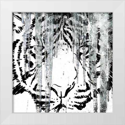 Look Into My Ice White Modern Wood Framed Art Print by Villa, Mlli