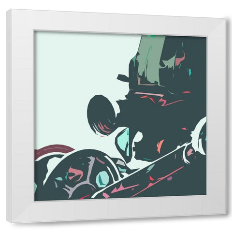 Calm Media White Modern Wood Framed Art Print by Villa, Mlli