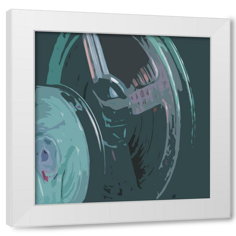 Calm Media Two White Modern Wood Framed Art Print by Villa, Mlli