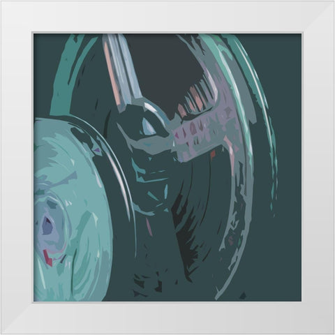 Calm Media Two White Modern Wood Framed Art Print by Villa, Mlli