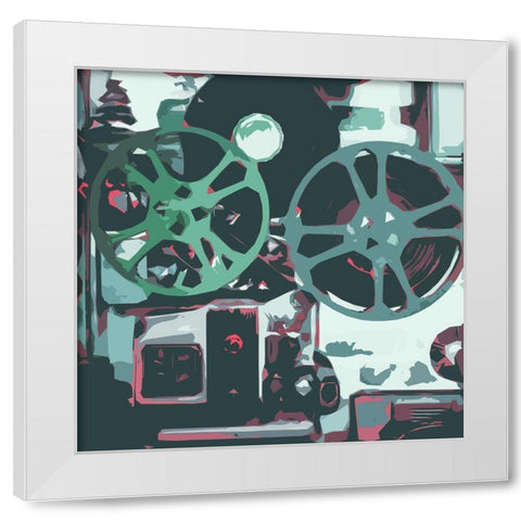 Calm Media Three White Modern Wood Framed Art Print by Villa, Mlli