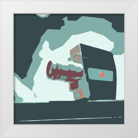 Calm Media Five White Modern Wood Framed Art Print by Villa, Mlli