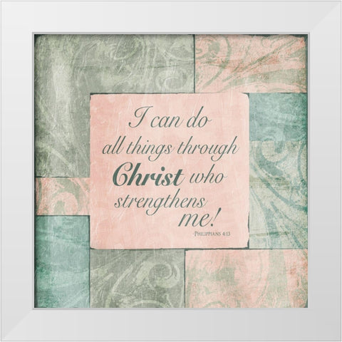 Christ Phillip White Modern Wood Framed Art Print by Villa, Mlli