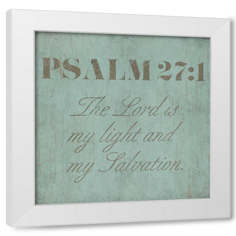 Vintage Psalm White Modern Wood Framed Art Print by Villa, Mlli