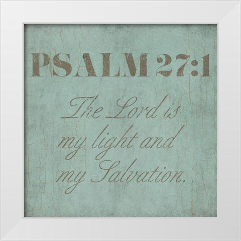 Vintage Psalm White Modern Wood Framed Art Print by Villa, Mlli