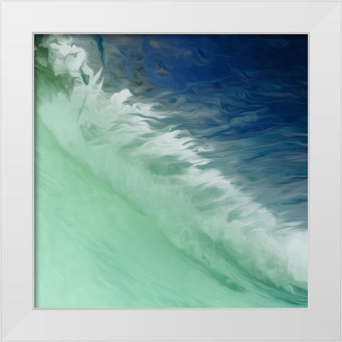Water Meet White Modern Wood Framed Art Print by Villa, Mlli