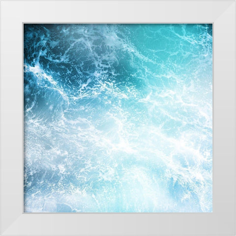Is It Waves White Modern Wood Framed Art Print by Villa, Mlli