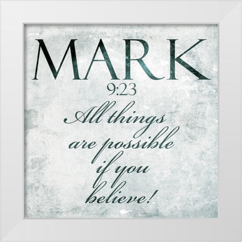 Bold Possible White Modern Wood Framed Art Print by Villa, Mlli