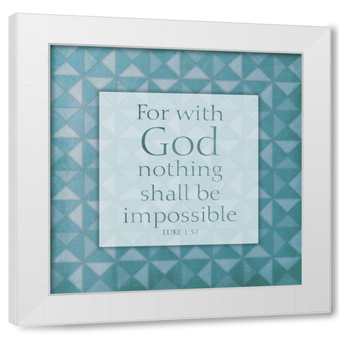 Impossible White Modern Wood Framed Art Print by Villa, Mlli