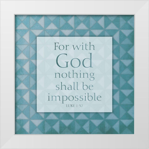 Impossible White Modern Wood Framed Art Print by Villa, Mlli
