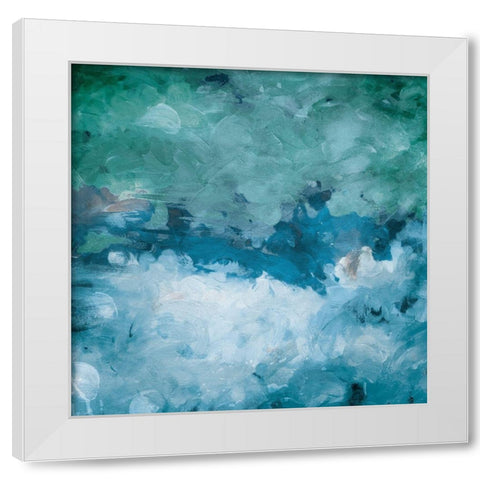 Cloudy With Chance White Modern Wood Framed Art Print by Villa, Mlli