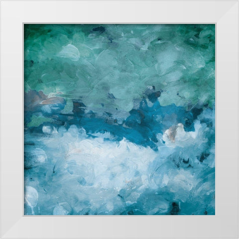Cloudy With Chance White Modern Wood Framed Art Print by Villa, Mlli