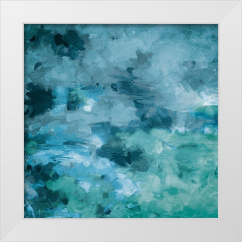 More Cloudy With Chance White Modern Wood Framed Art Print by Villa, Mlli