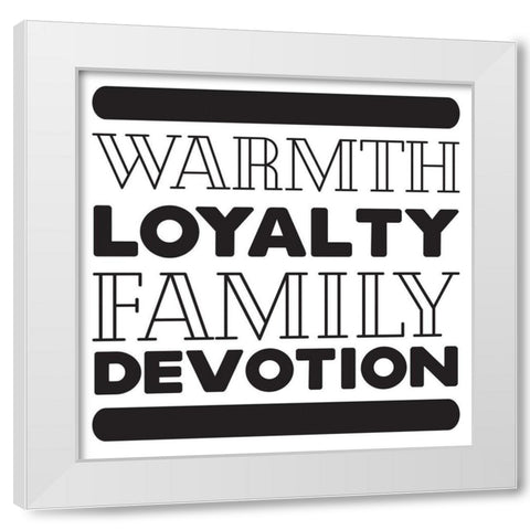 Warmth White Modern Wood Framed Art Print by Villa, Mlli