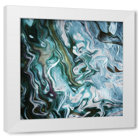 Body Flow White Modern Wood Framed Art Print by Villa, Mlli