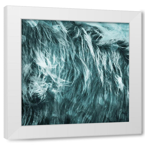 Iceberg Teal White Modern Wood Framed Art Print by Villa, Mlli