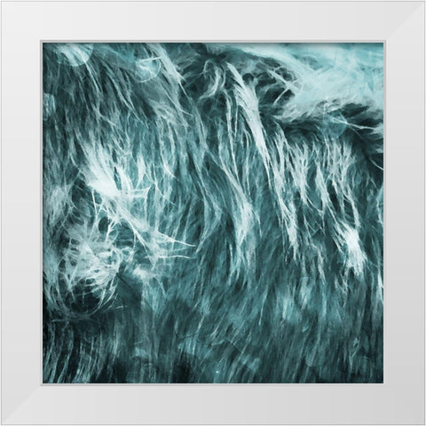Iceberg Teal White Modern Wood Framed Art Print by Villa, Mlli