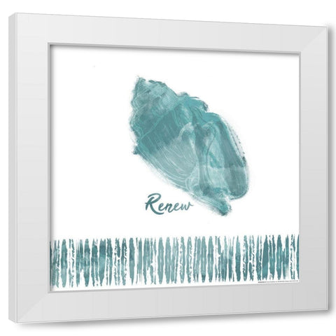 Renew Shell White Modern Wood Framed Art Print by Villa, Mlli