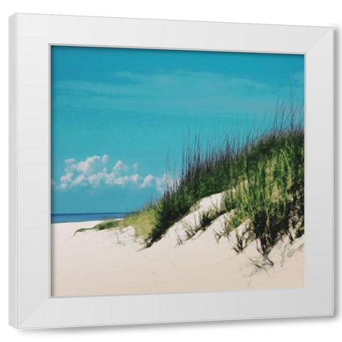 Stormy Dunes White Modern Wood Framed Art Print by Villa, Mlli