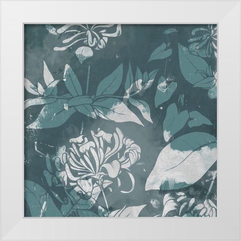 Silver Flower Close Ups White Modern Wood Framed Art Print by Villa, Mlli
