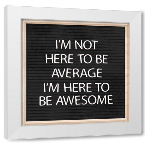 Average White Modern Wood Framed Art Print by Villa, Mlli